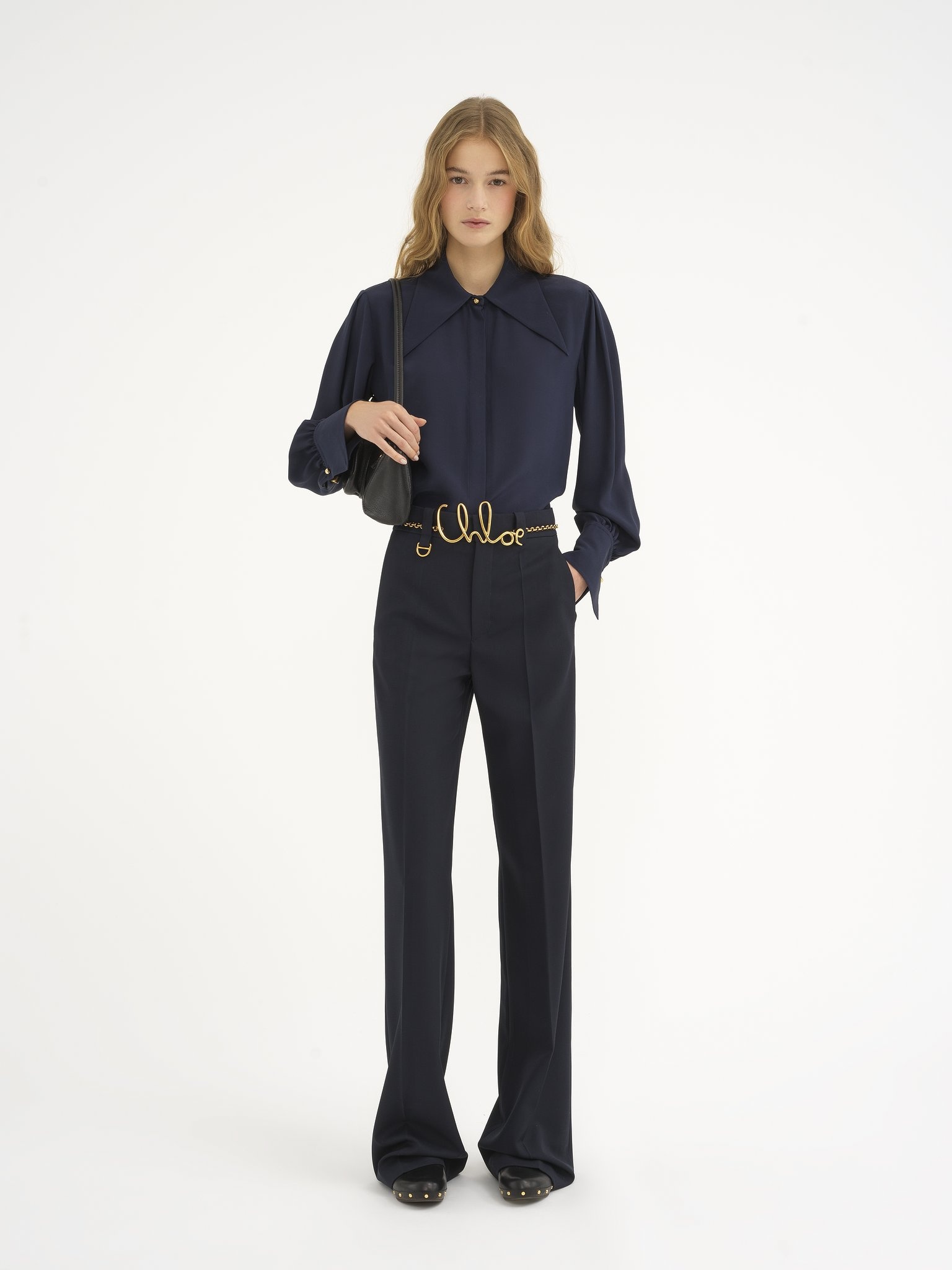 TAILORED PANTS IN WOOL GRAIN DE POUDRE - 3