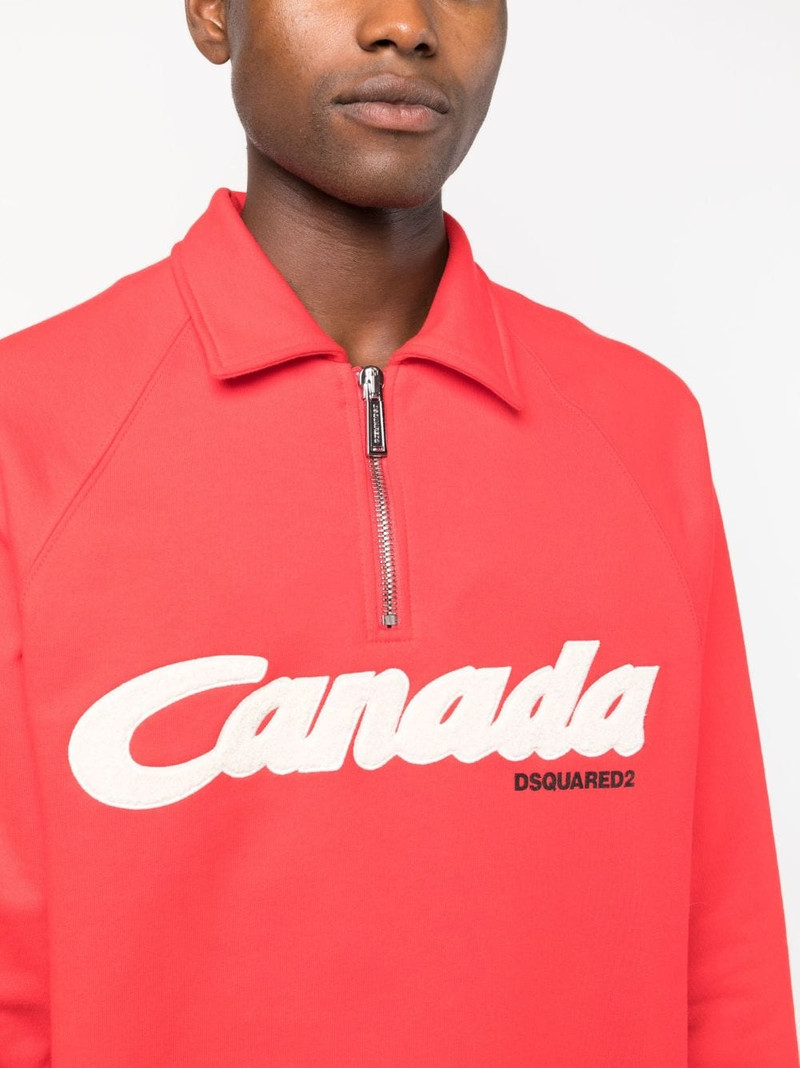 logo-print cotton sweatshirt 5