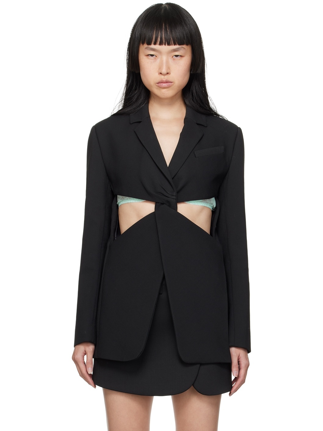 アウターその他 COPERNI Woman Blazer Black COPV54828 BLACK Tailored Body Jacket – Coperni