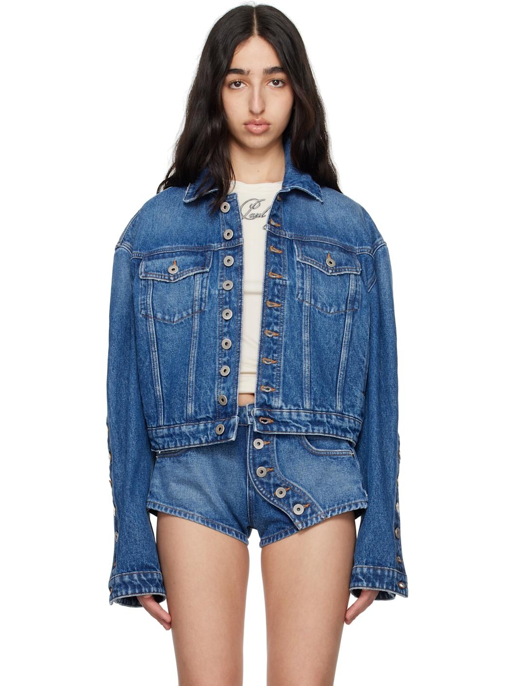 Blue 'The Buttoned' Denim Jacket - 1