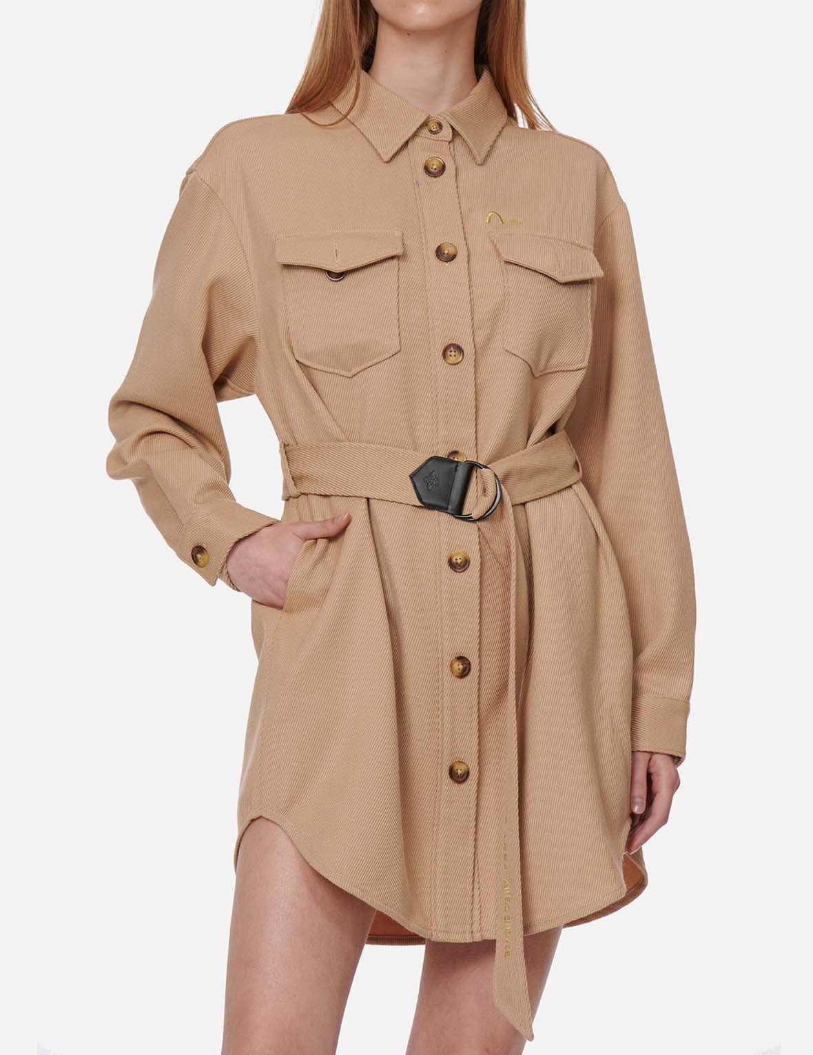 Belted Shirt Dress - 3