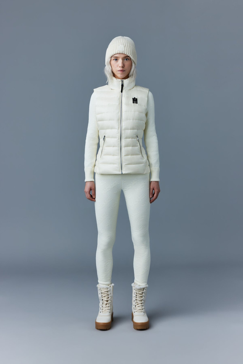 MACKAGE KARLY Recycled E3-Lite down vest with peplum outlook