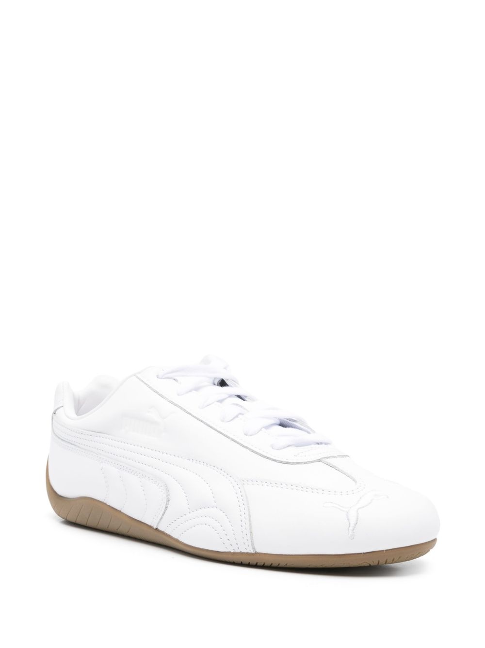 leather low-top sneakers - 2
