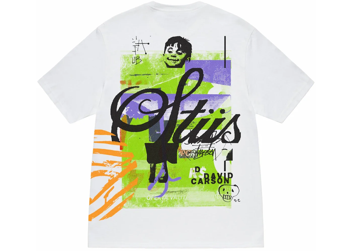 Stussy David Carson Dino Tee White - 1