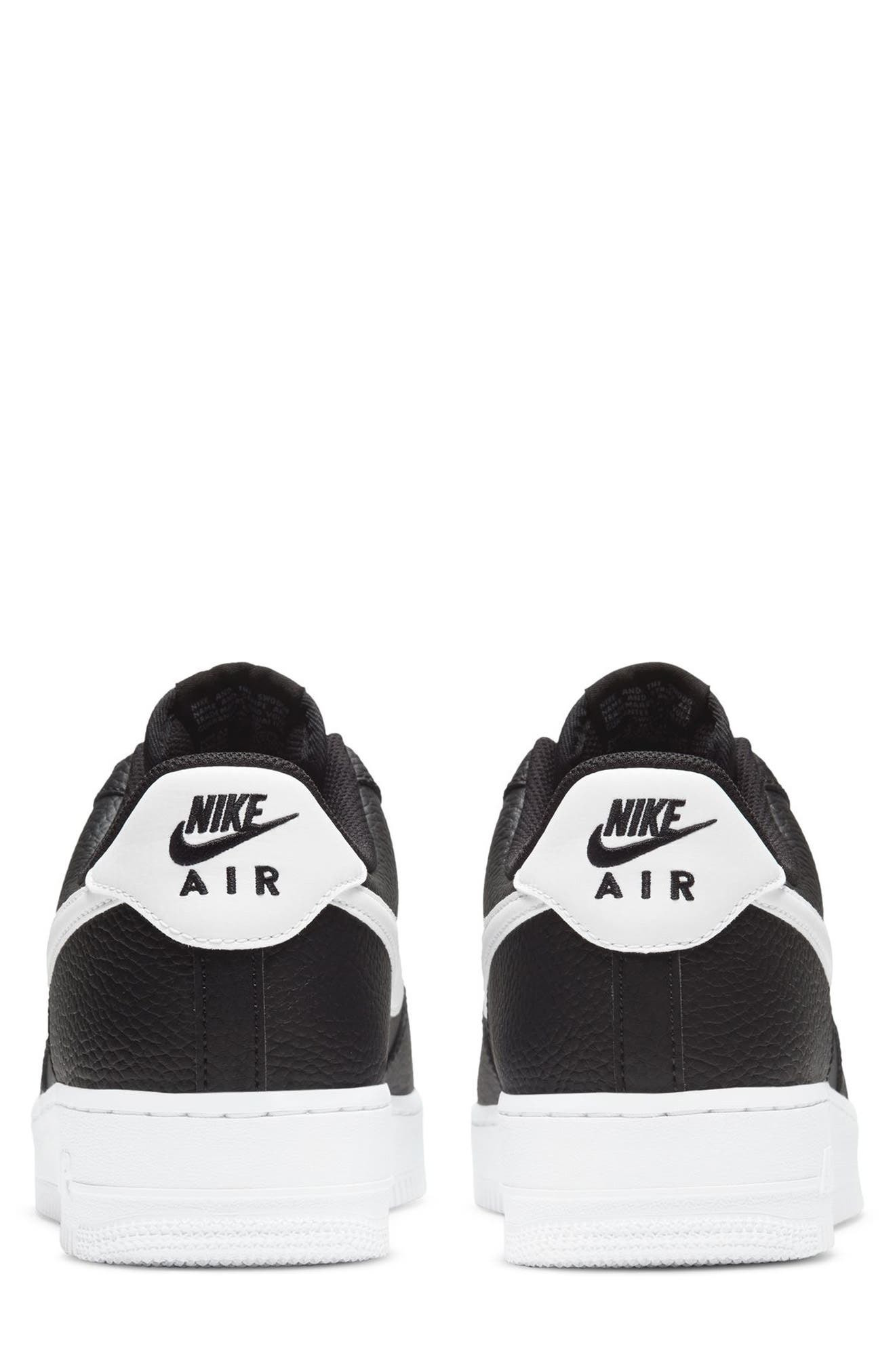 Nike Air Force 1 '07 Basketball Sneaker in Black/White at Nordstrom - 6