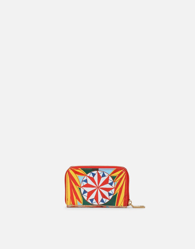 Zip-around coin pocket in Carretto-print Dauphine calfskin 3