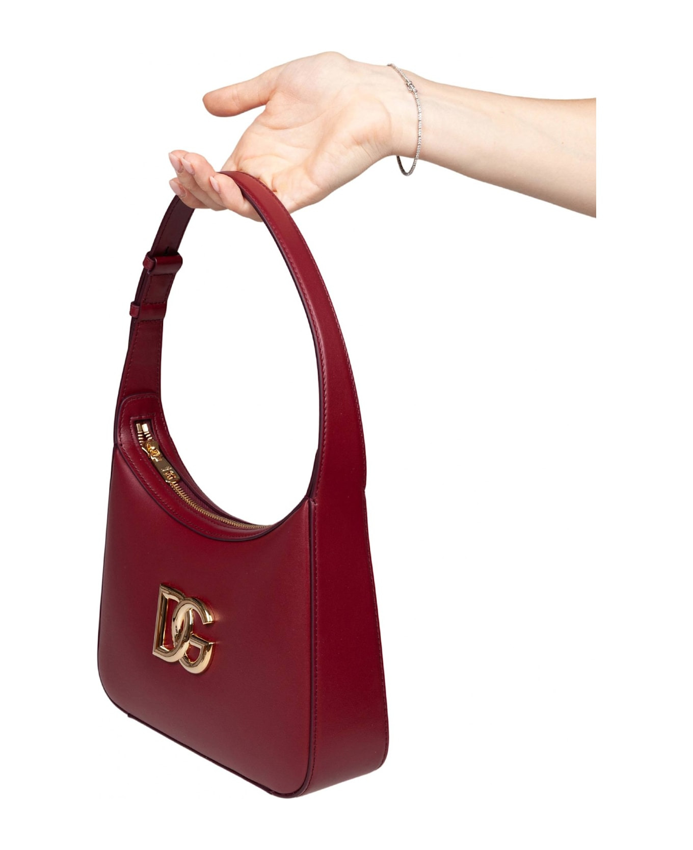 3.5 Shoulder Bag In Leather With Dg Logo Color Tape - 2