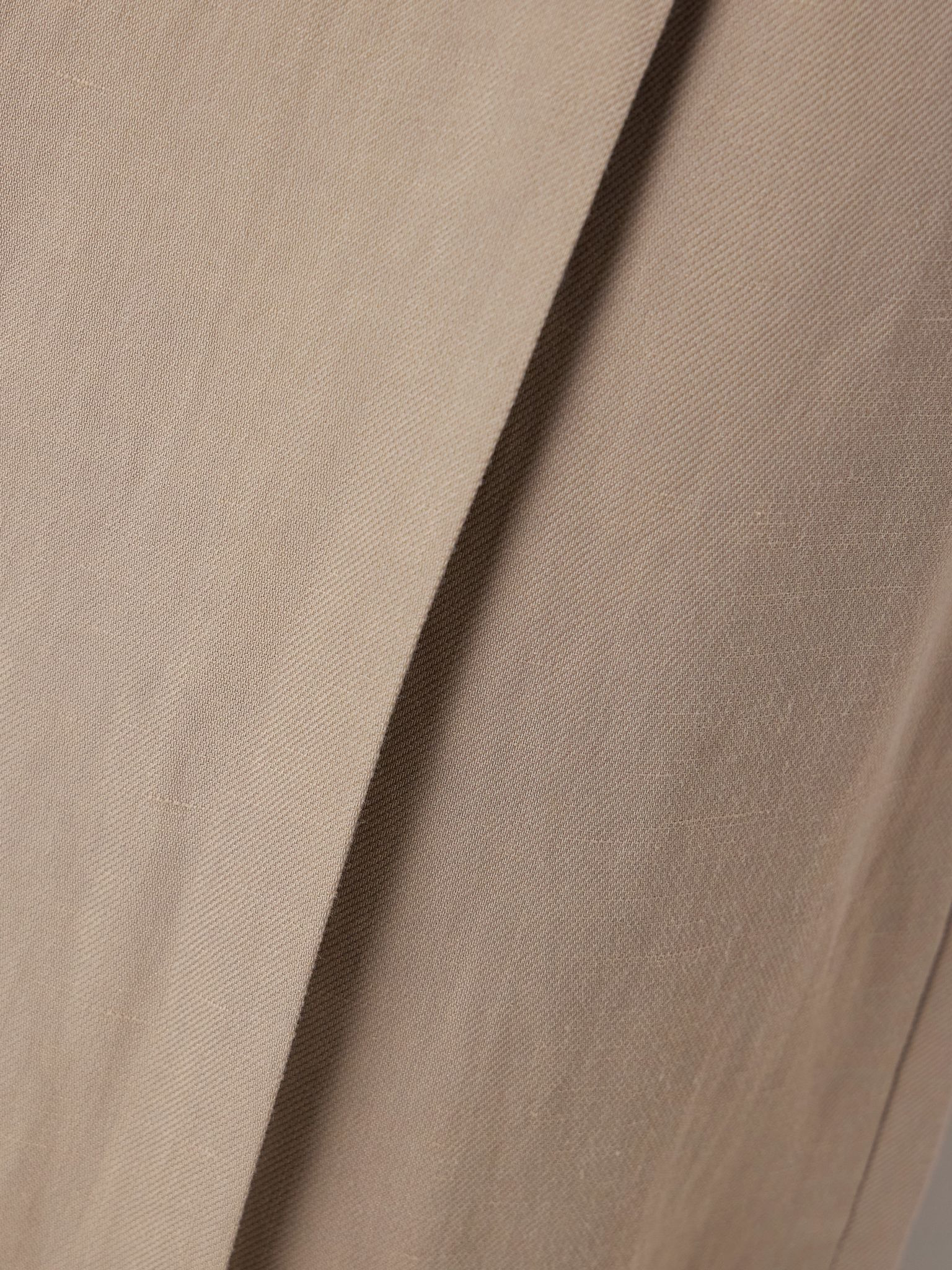 Bead-embellished pleated twill wide-leg pants Brown - 4