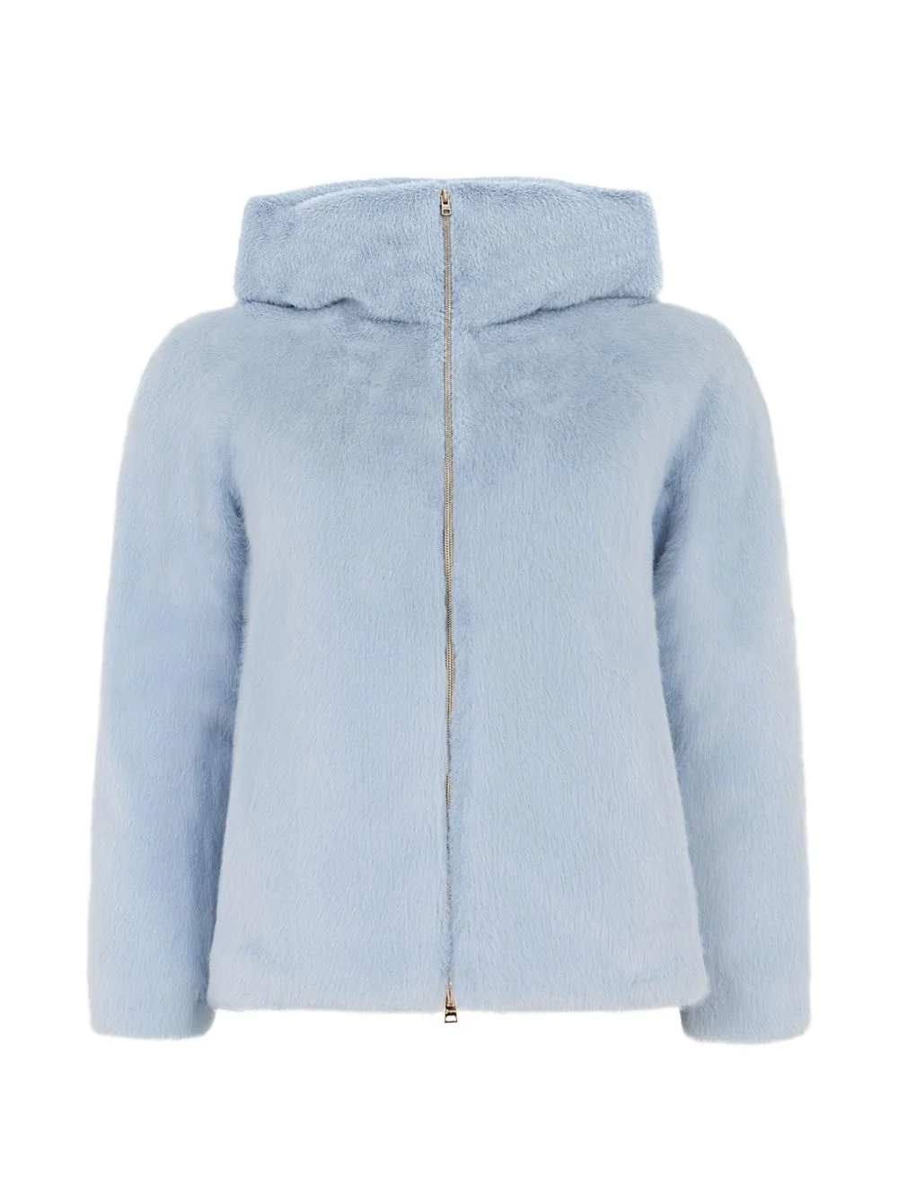 faux-fur hooded jacket - 1