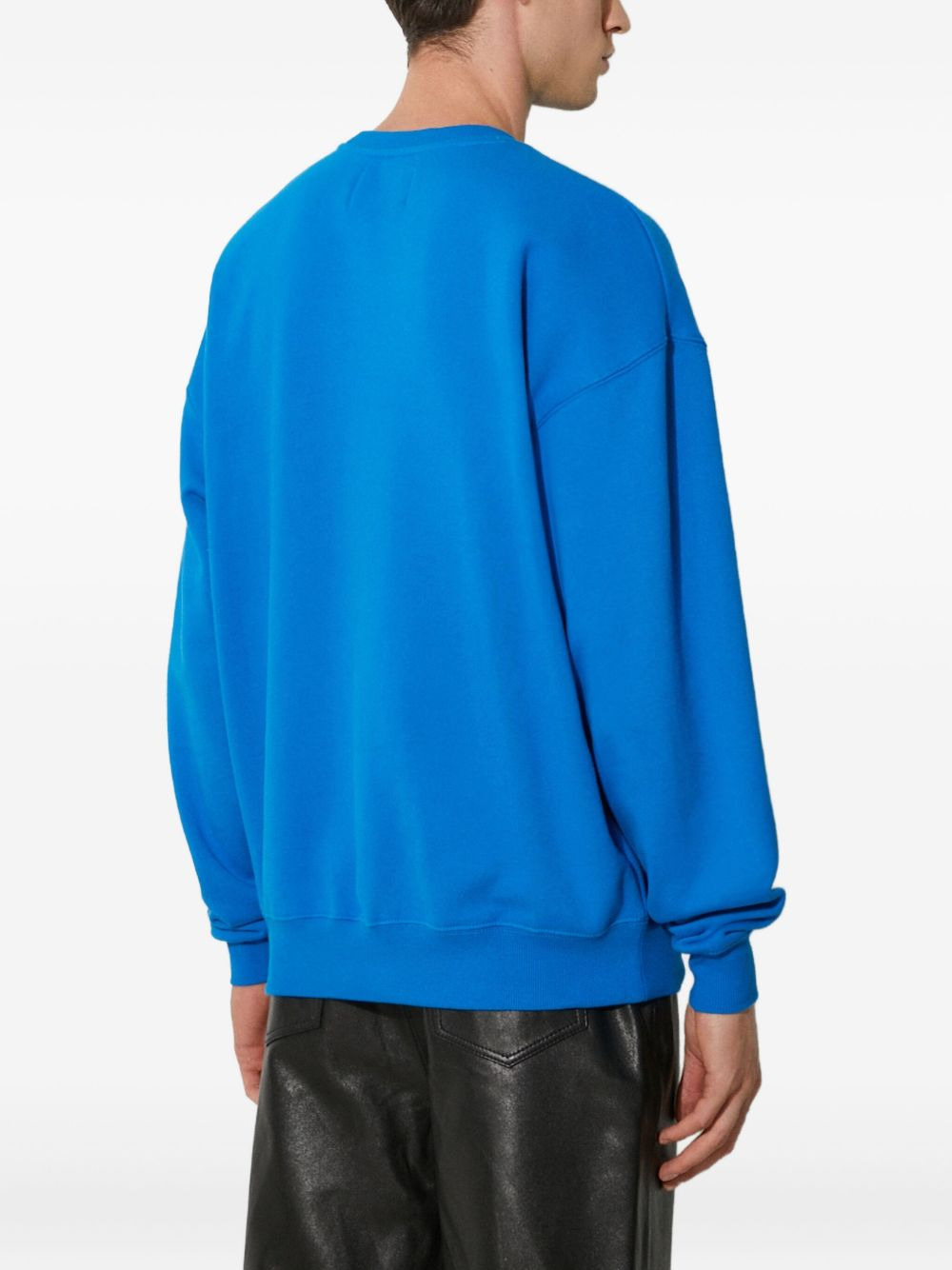 embroidered crew-neck sweatshirt - 4
