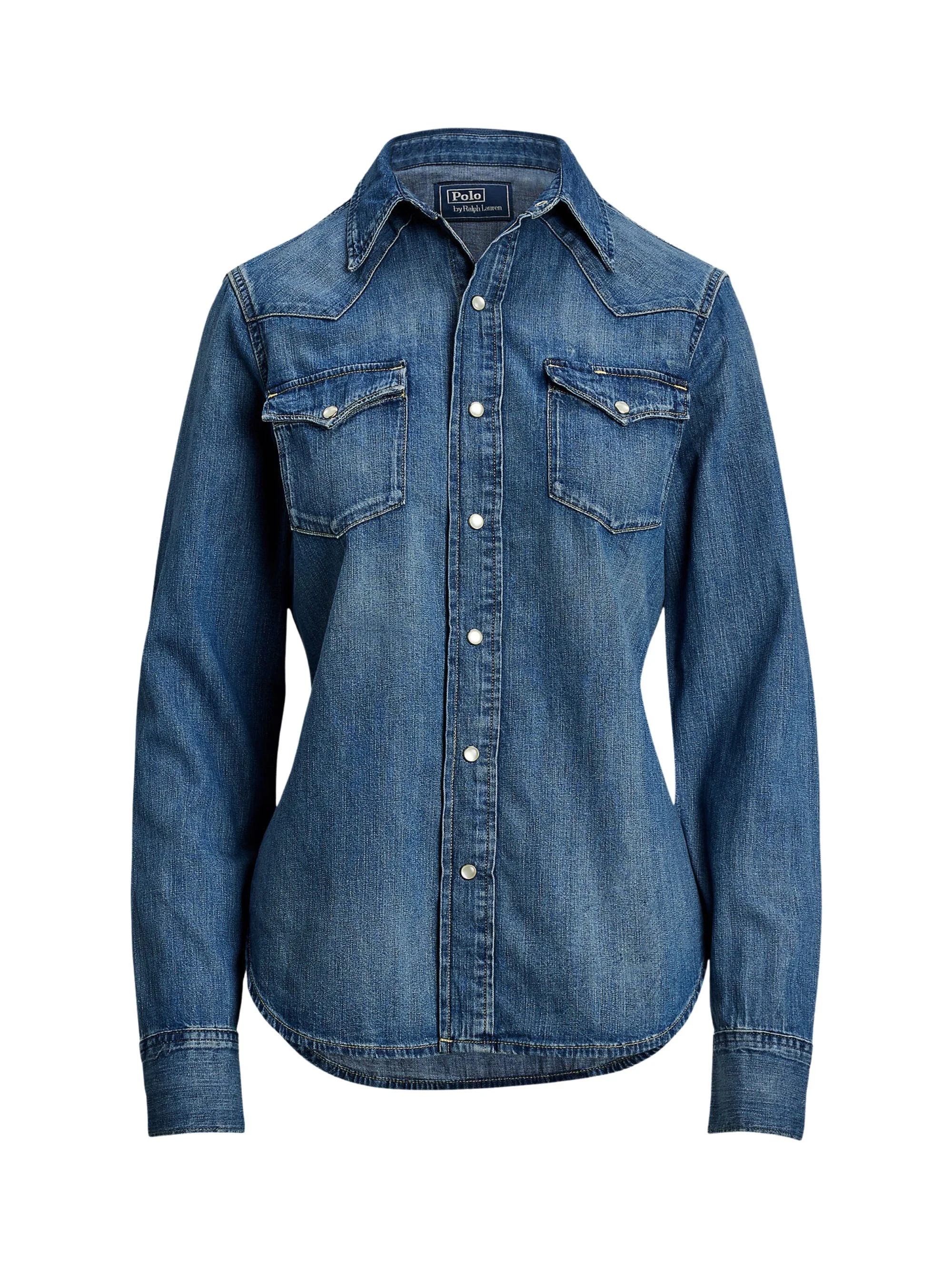 Denim shirt with pockets - 1