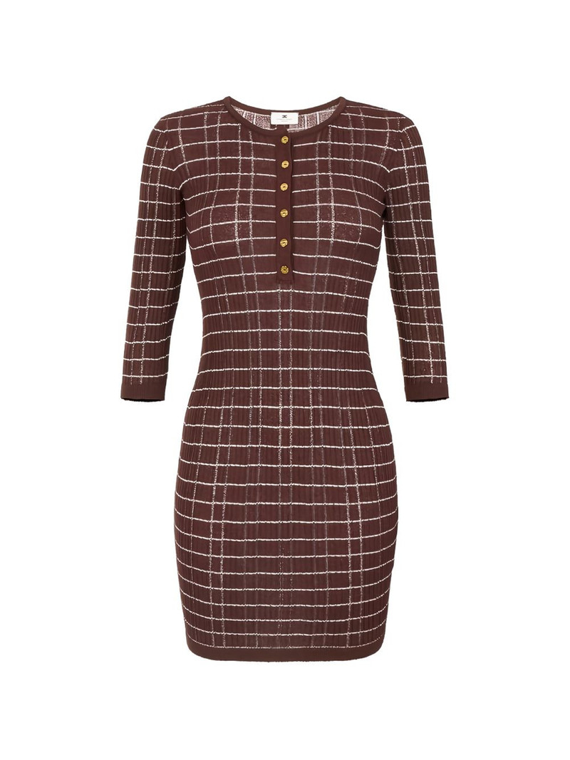 striped button mini dress 1