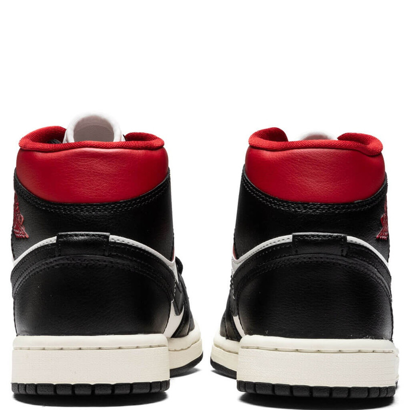 Jordan AIR JORDAN 1 MID WOMEN'S - BLACK/GYM RED/SAIL outlook