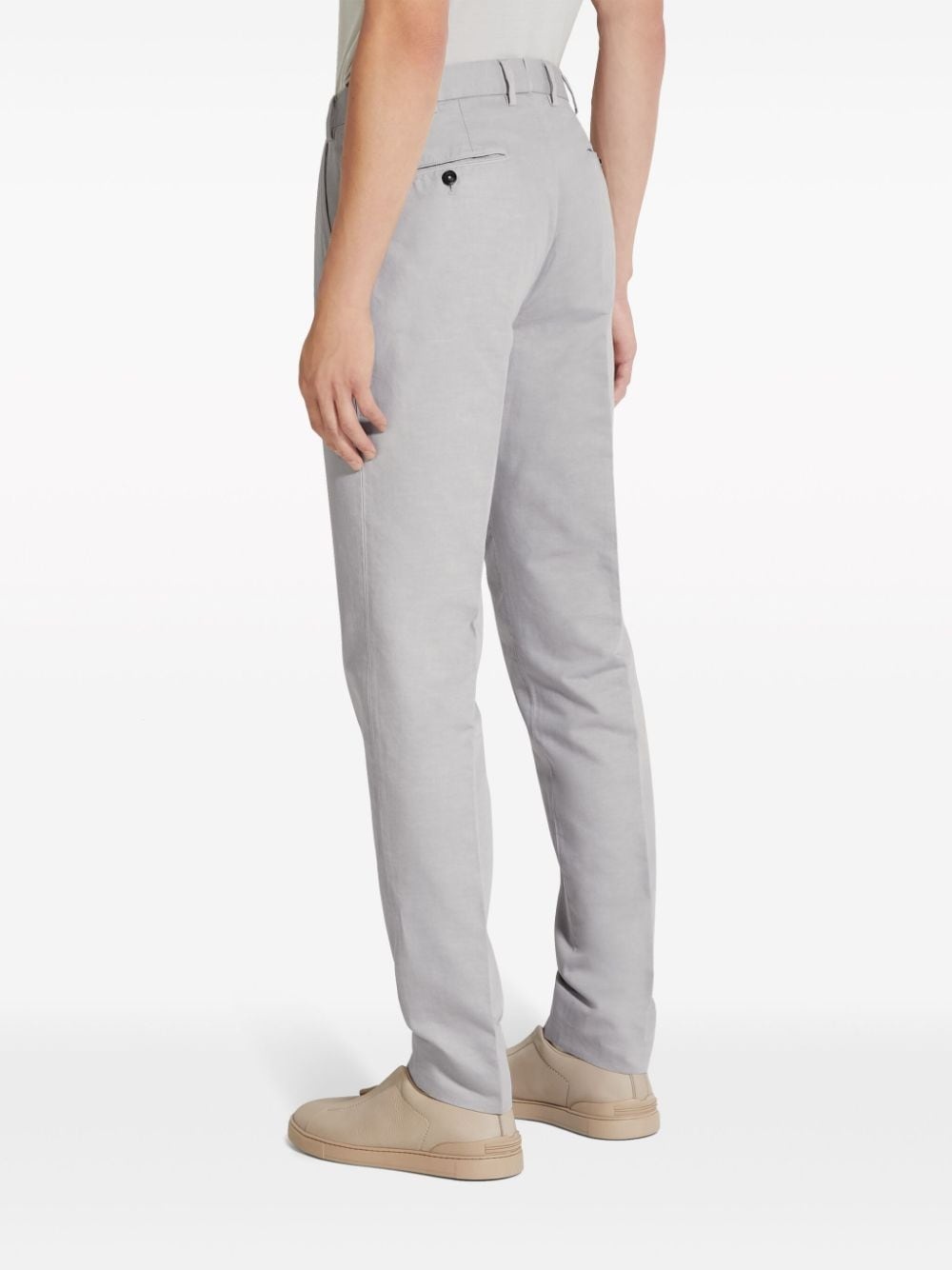 Summer Chino cotton-linen trousers - 4