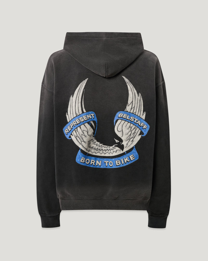 BELSTAFF X REPRESENT BORN TO BIKE HOODIE 5