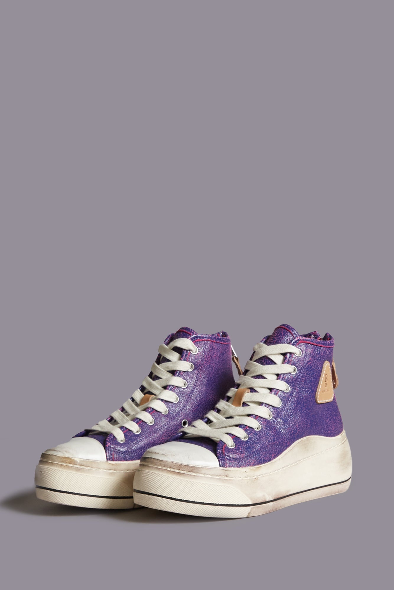 KURT HIGH TOP SNEAKER - PURPLE / PINK - R13 - 4