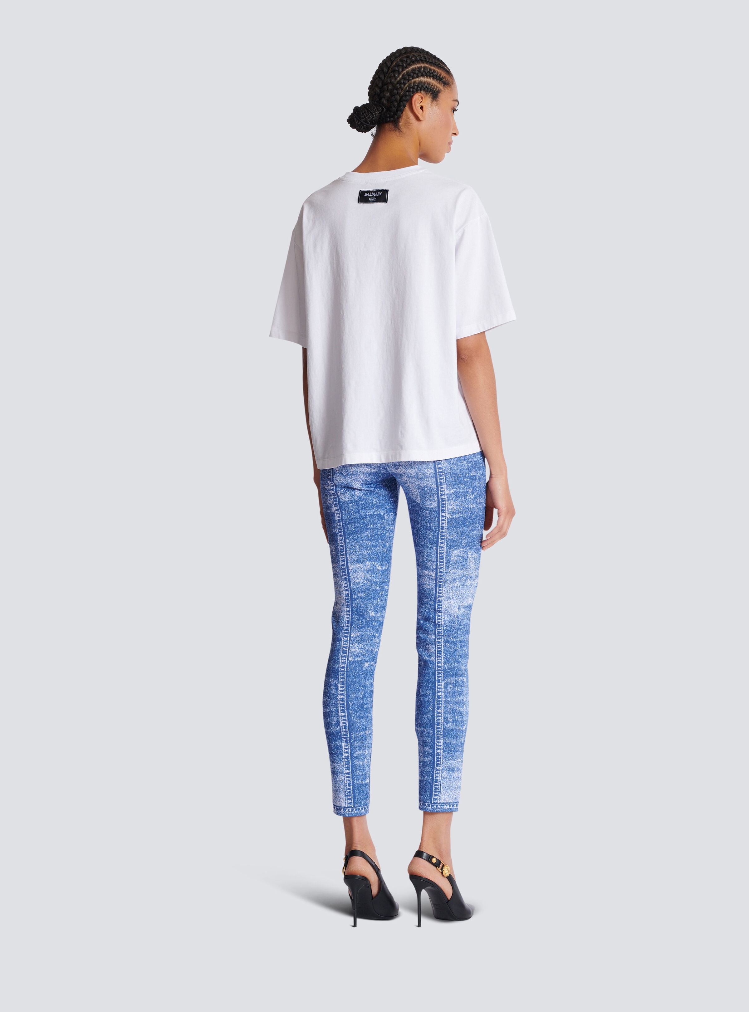 Short-sleeved T-shirt with Kiss print - 4