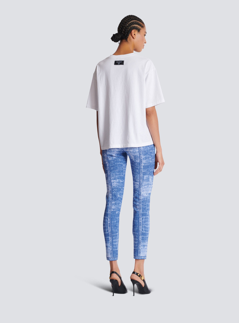 Short-sleeved T-shirt with Kiss print 4