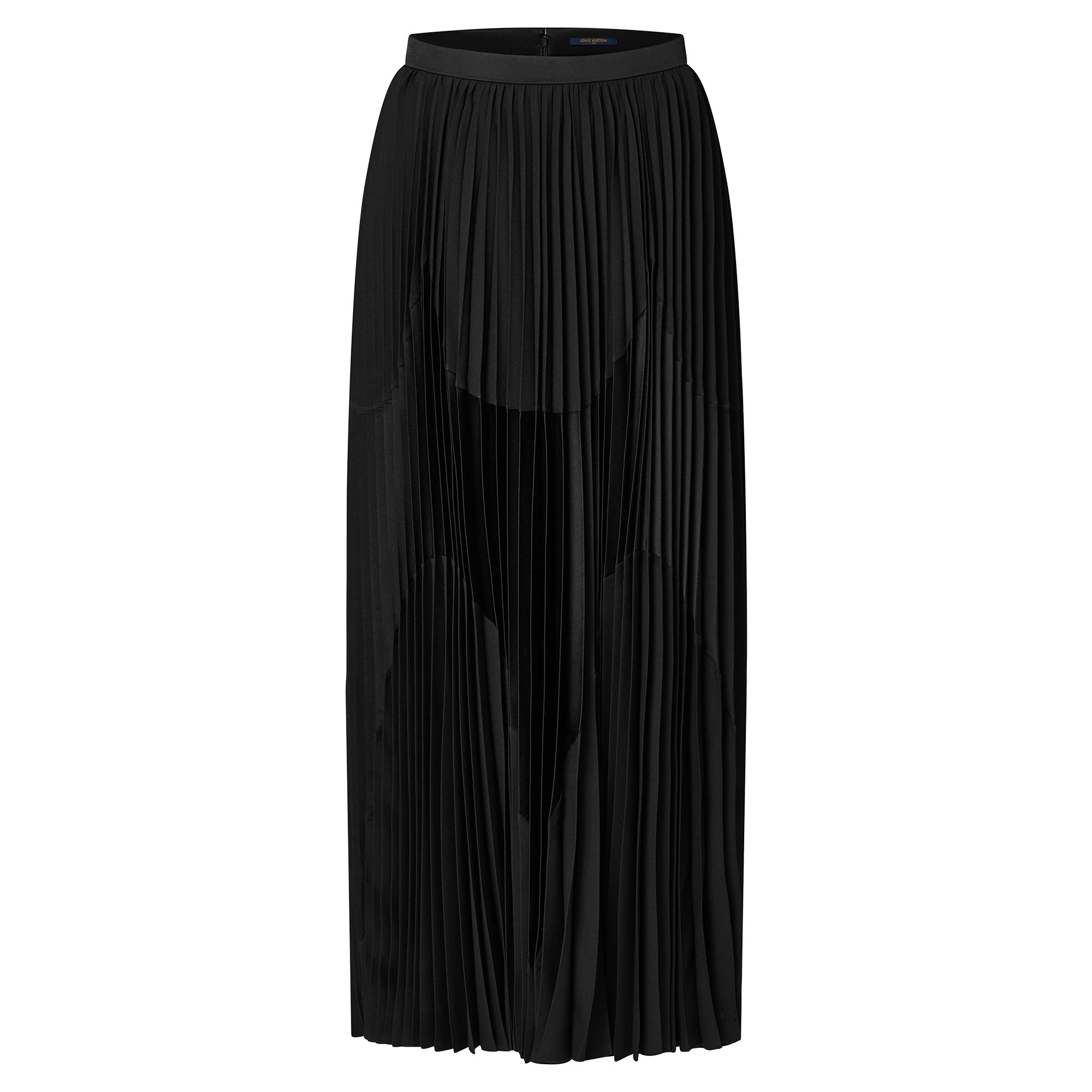Abstract Insert Pleated Skirt - 1