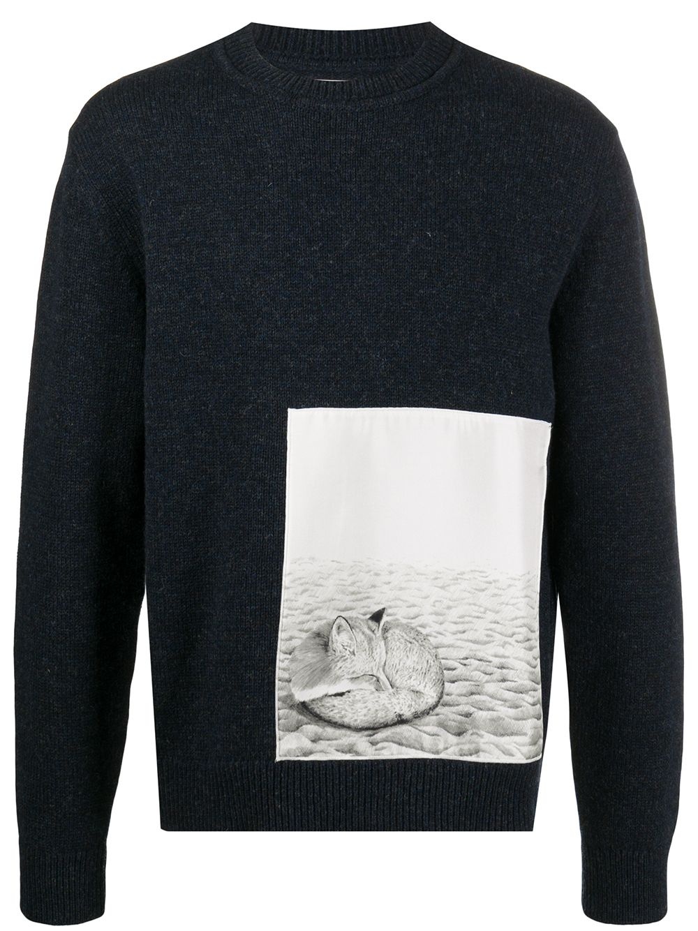 fox print jumper - 1