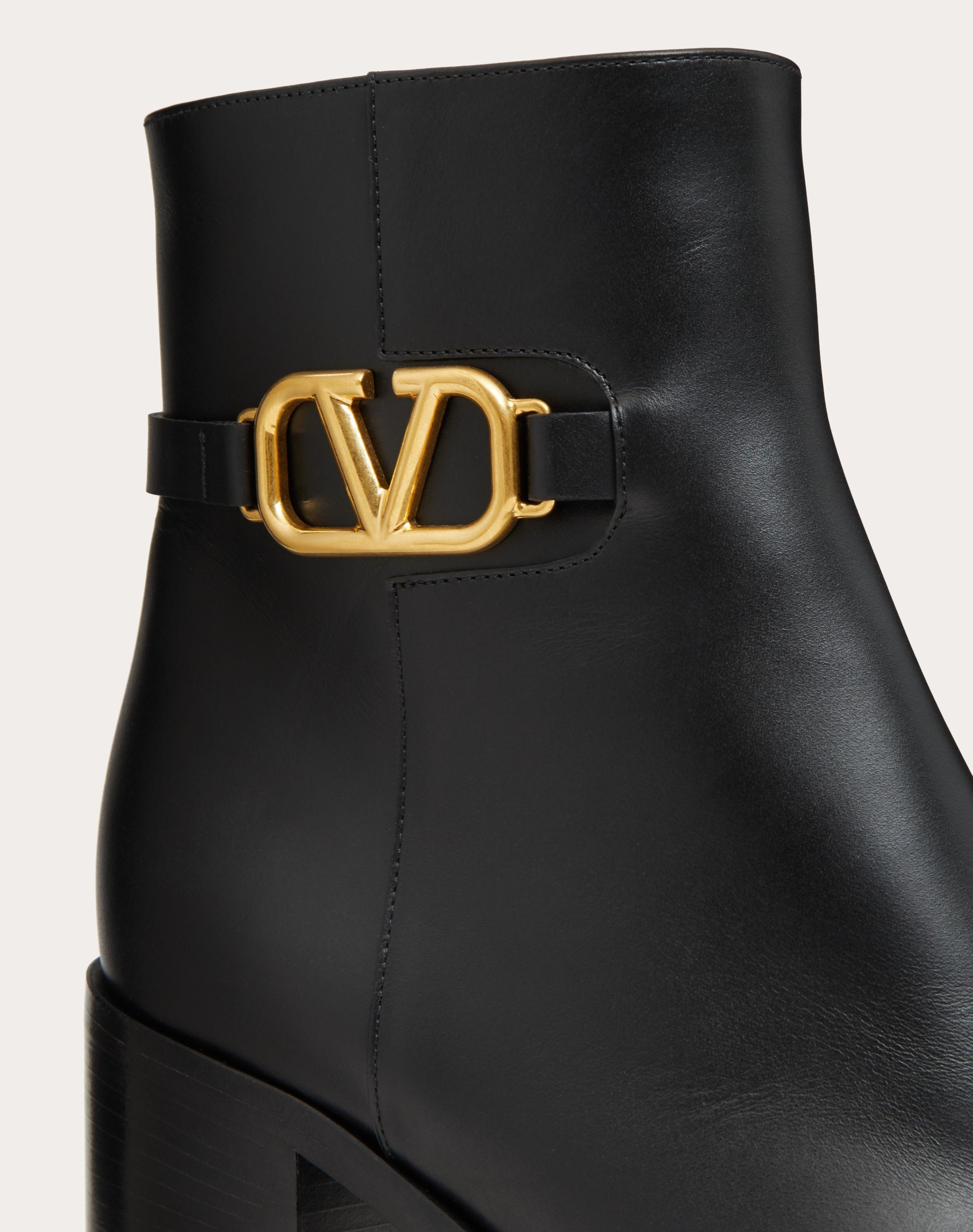 VLOGO SIGNATURE CALFSKIN ANKLE BOOT 75MM - 5