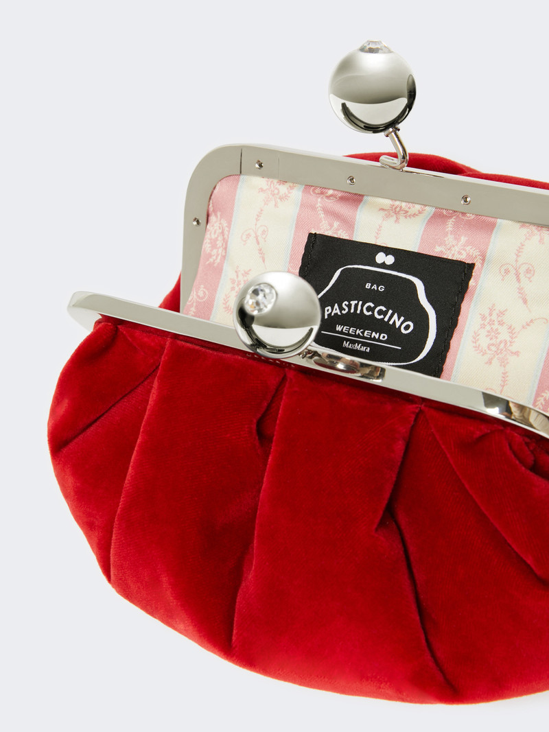 VALANCE Small cotton velvet Pasticcino Bag 6