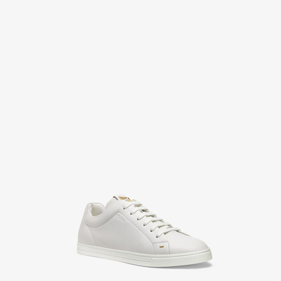 FENDI White leather low-tops outlook