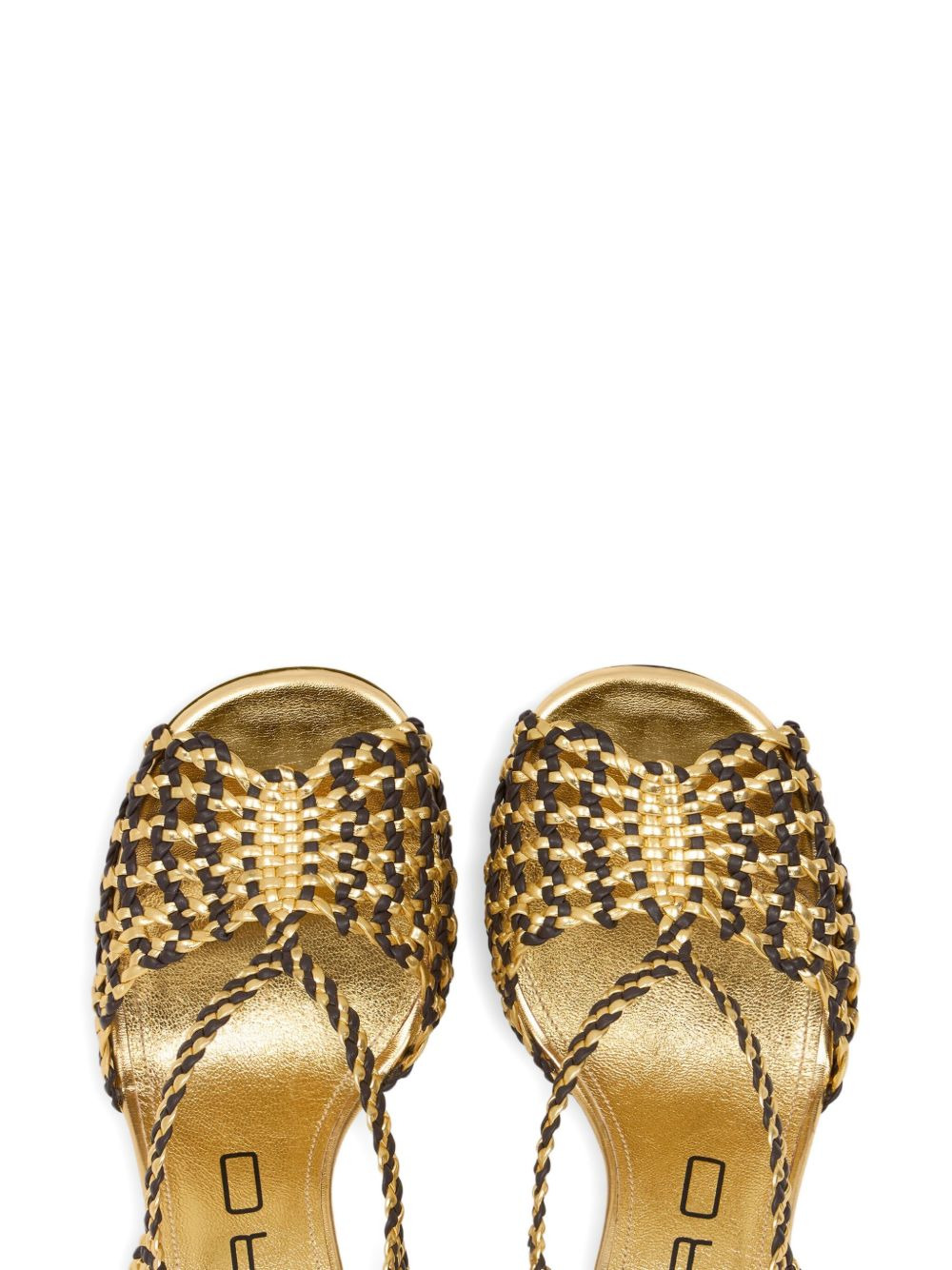 90mm woven sandals - 3