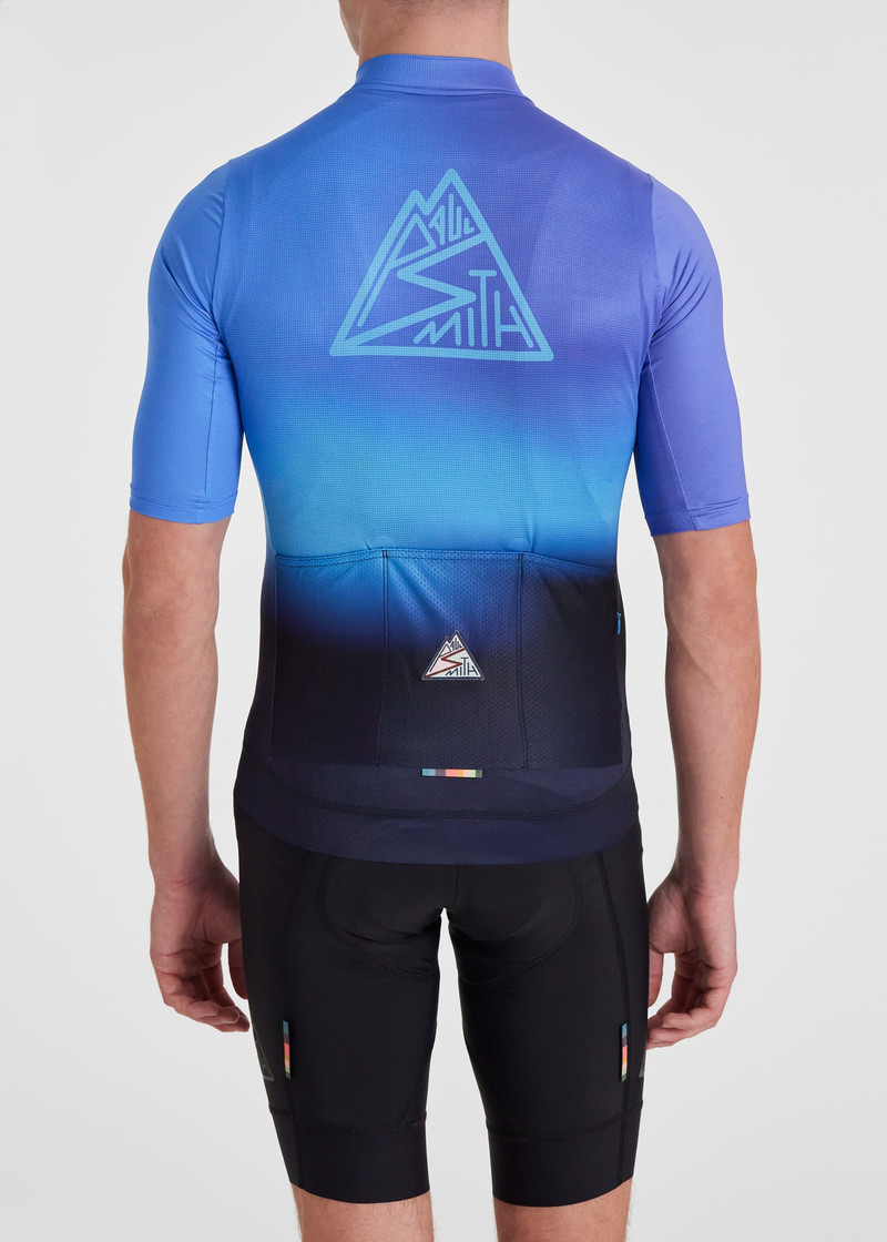 'Blue Fade' Race Fit Cycling Jersey 9