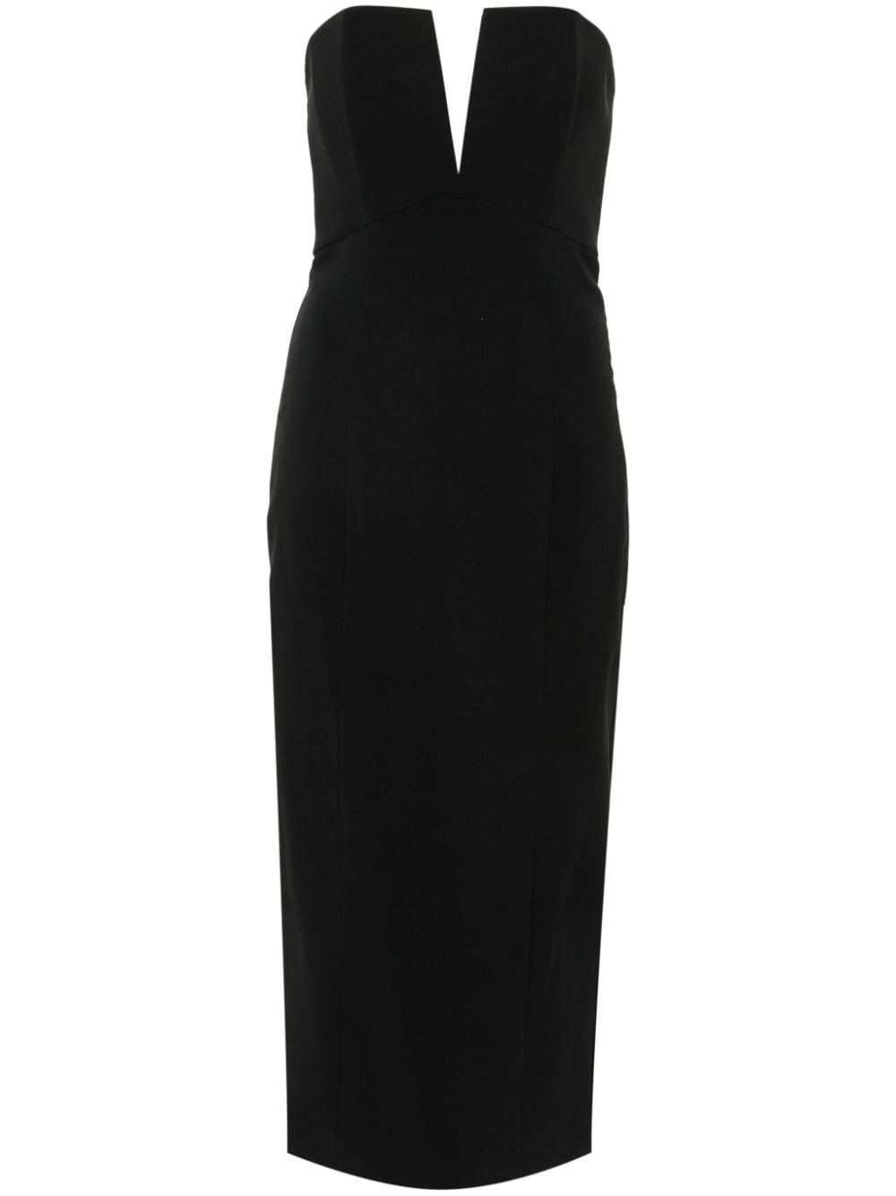 strapless midi dress - 1