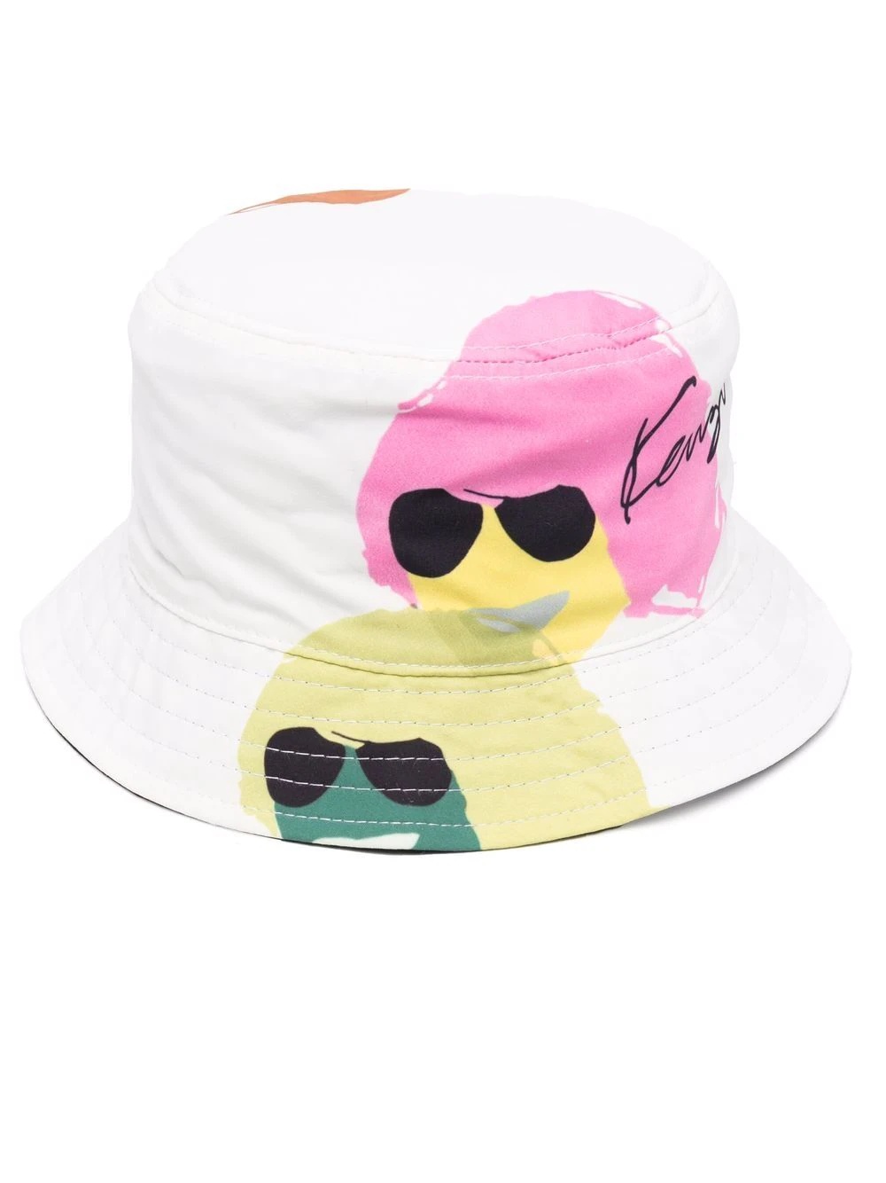 graphic-print bucket hat - 1