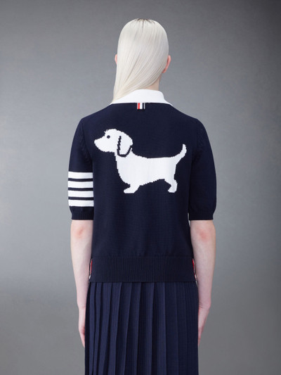 Thom Browne Hector 4-Bar stripe polo shirt outlook