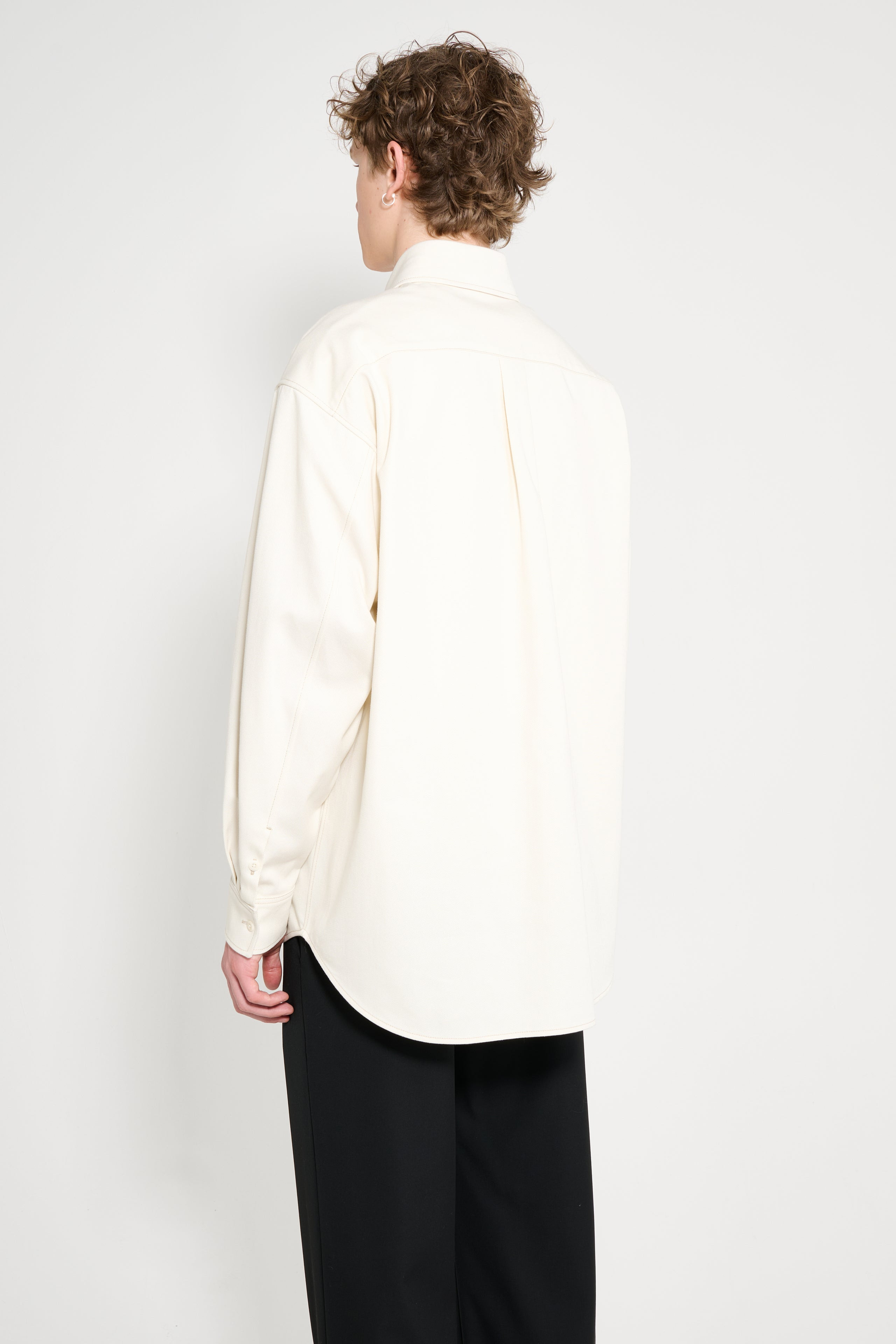 LEMAIRE BIG SHIRT CREAMY WHITE - 3