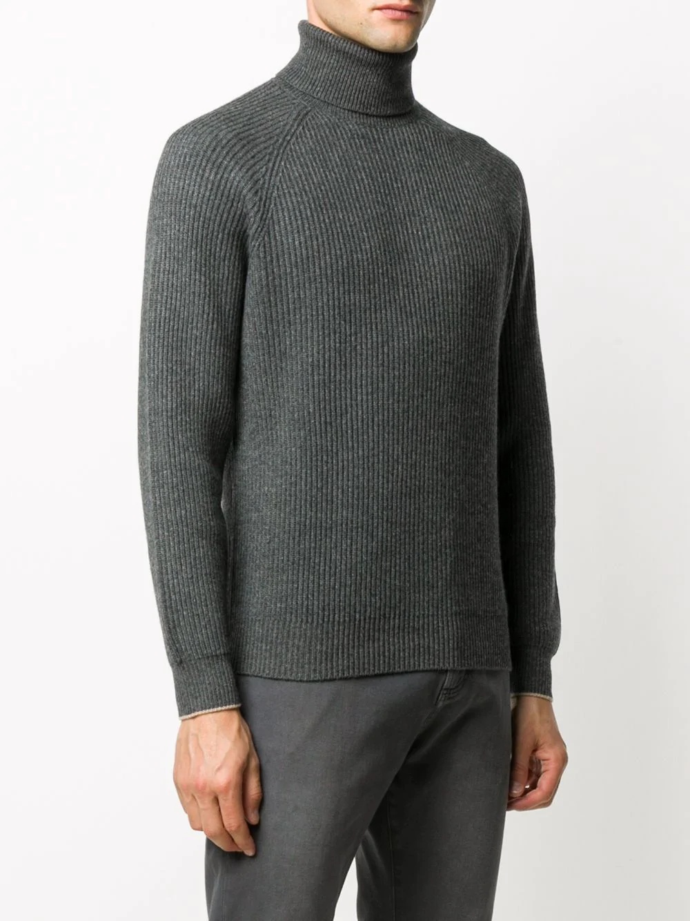 ribbed straight-cut jumper - 3