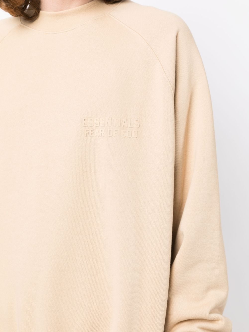 raglan-sleeve cotton-blend sweatshirt - 5