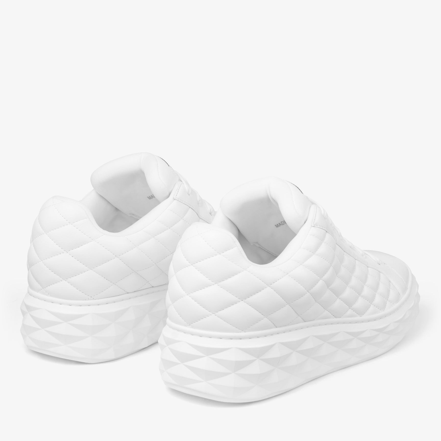 Diamond Maxi M
White Diamond Quilted Leather Trainers - 4
