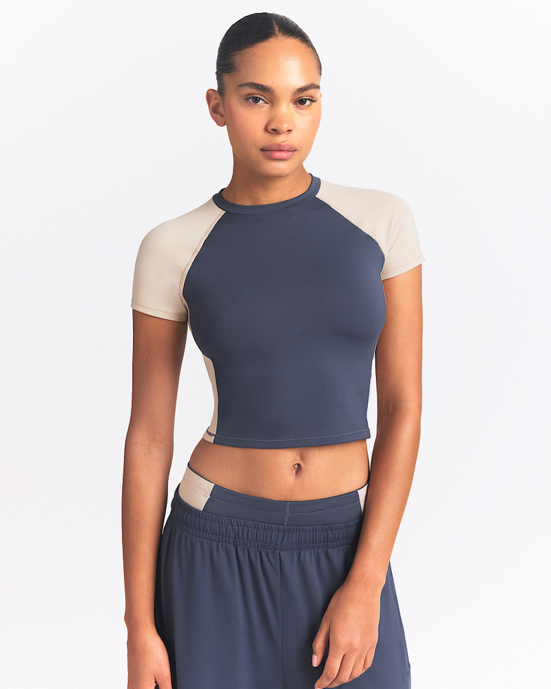 NikeSKIMS Matte Shine Mix Women's Short-Sleeve Crop Top 1