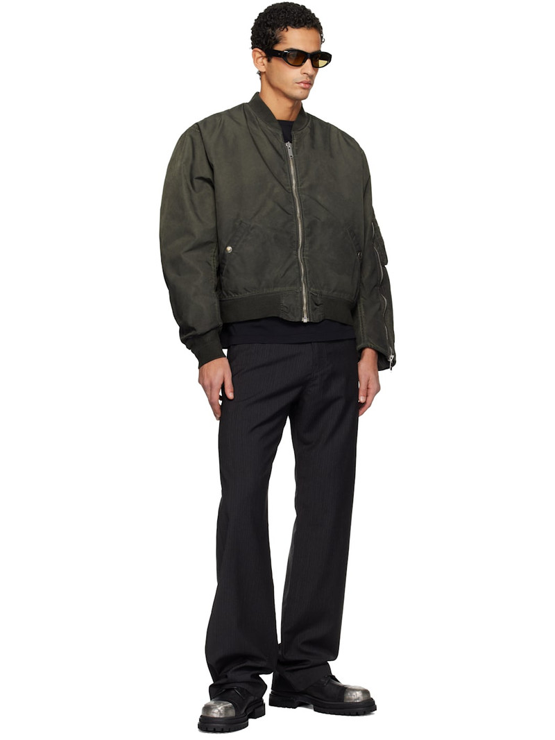 424 Black Military Bomber Jacket outlook