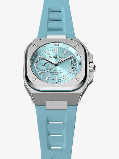 Bell & Ross BRX5R-IB-STSRB Ice Blue stainless-steel and rubber automatic watch outlook