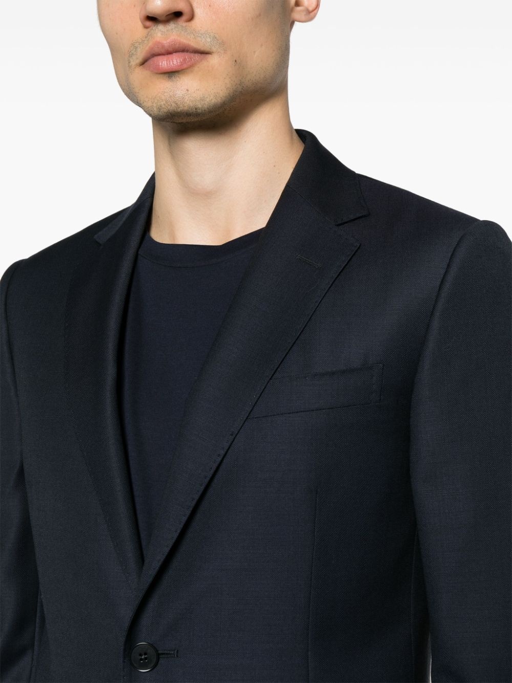 single-breasted wool suit - 8