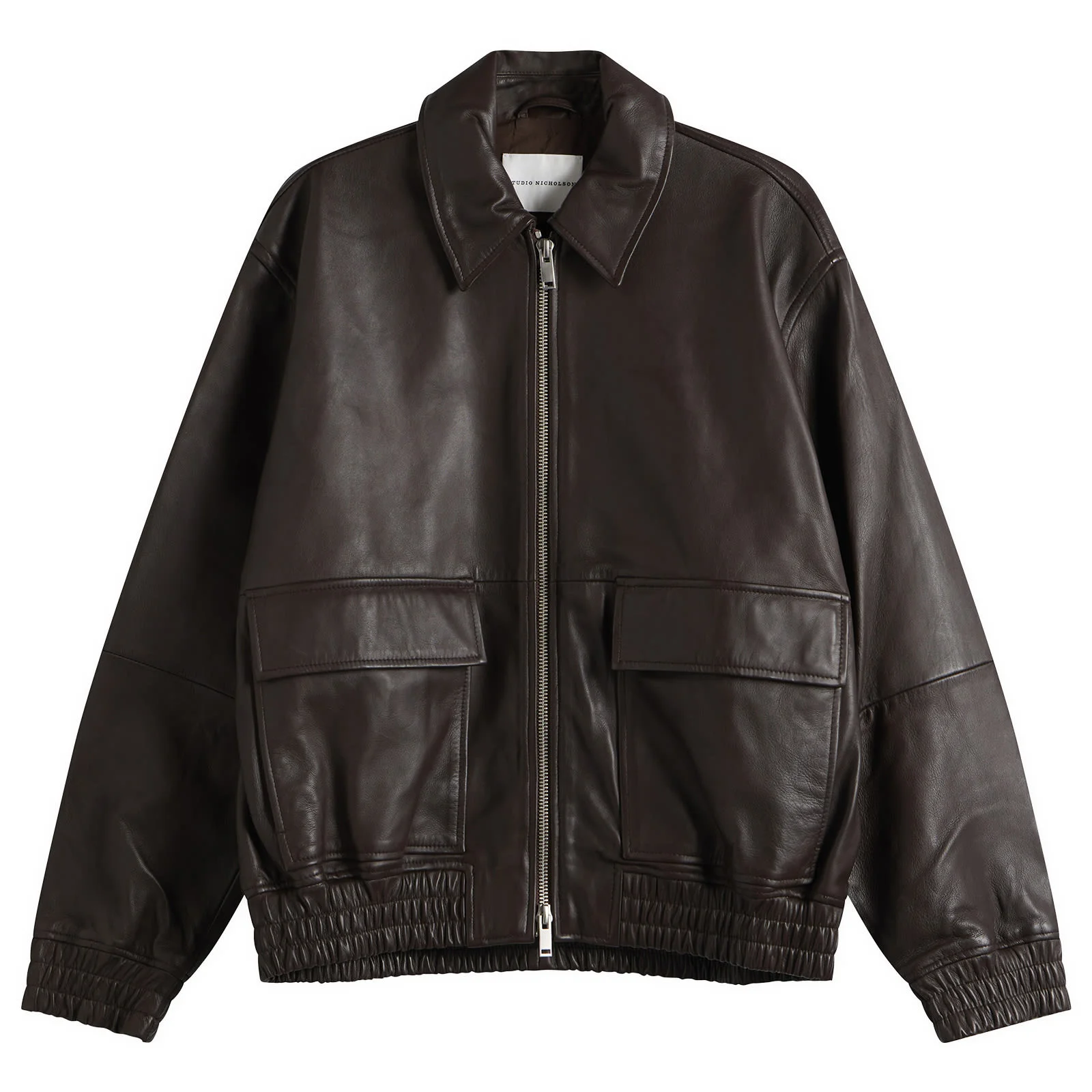 Studio Nicholson Piston Leather Bomber - 1