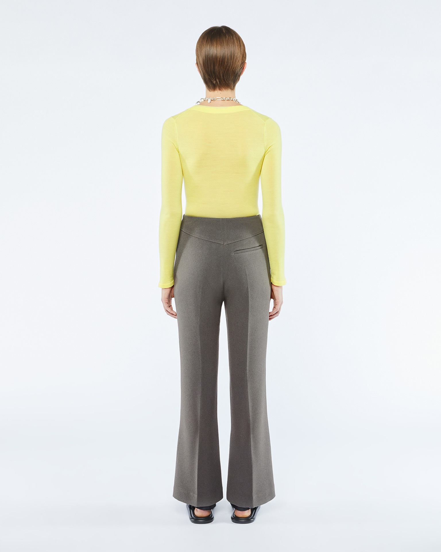 ERVA - Kick flare trousers - Dark grey - 5