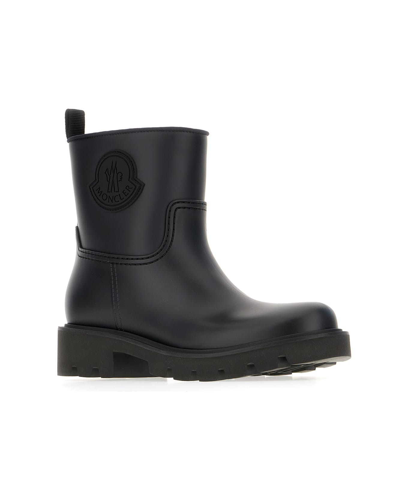 Black Rubber Kickstream Ankle Boots - 2