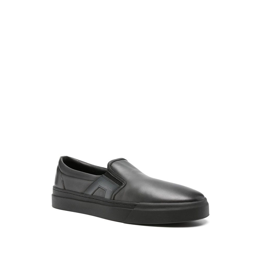 Santoni Black Loafers Men - 4