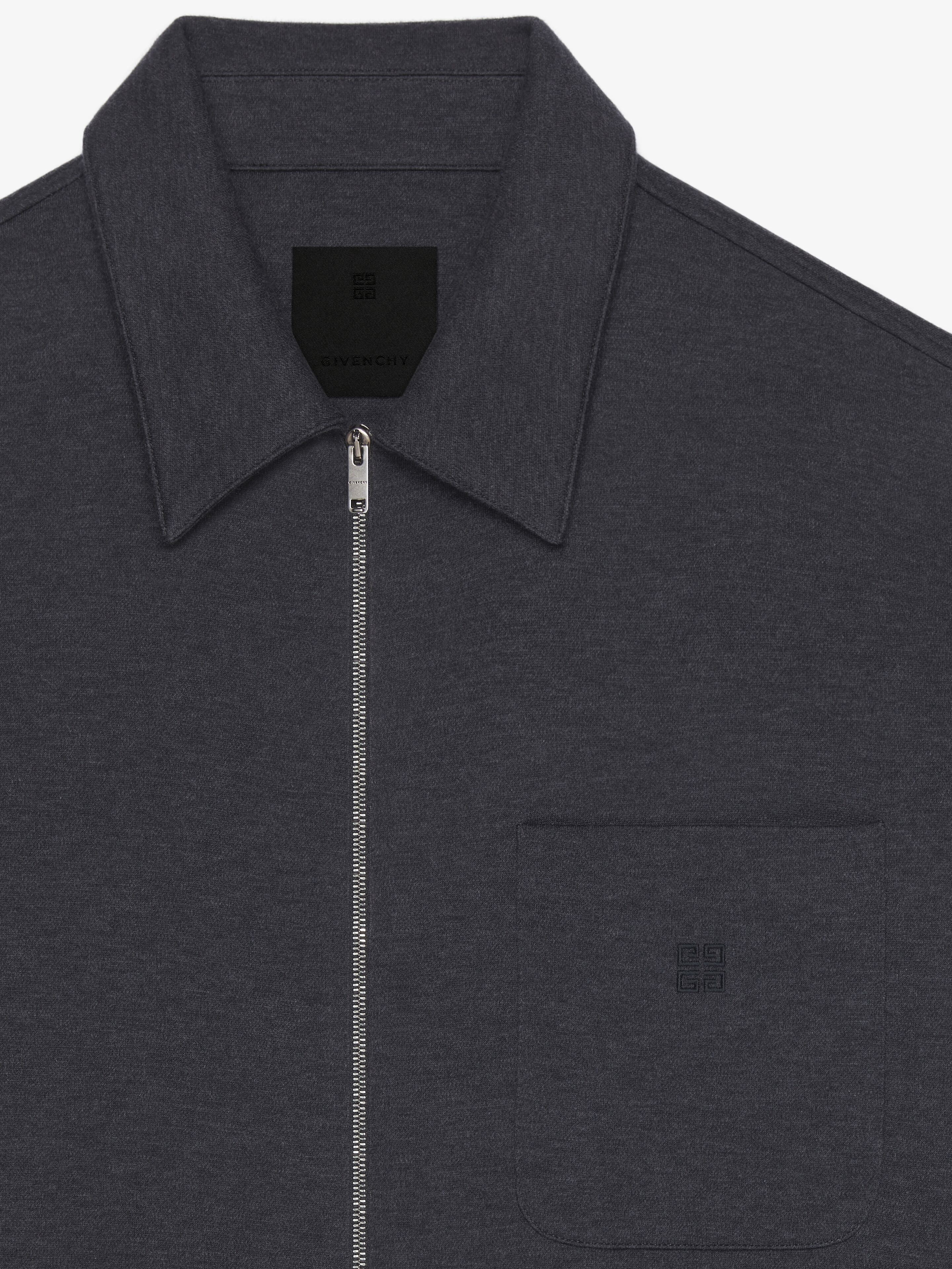 ZIPPED SHIRT IN FLEECE - 5