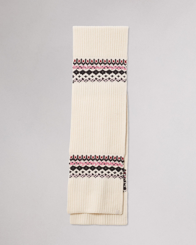 Leigh Fair Isle Scarf - 1