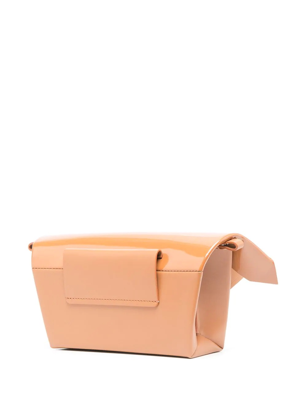 asymmetric leather cross body bag - 3