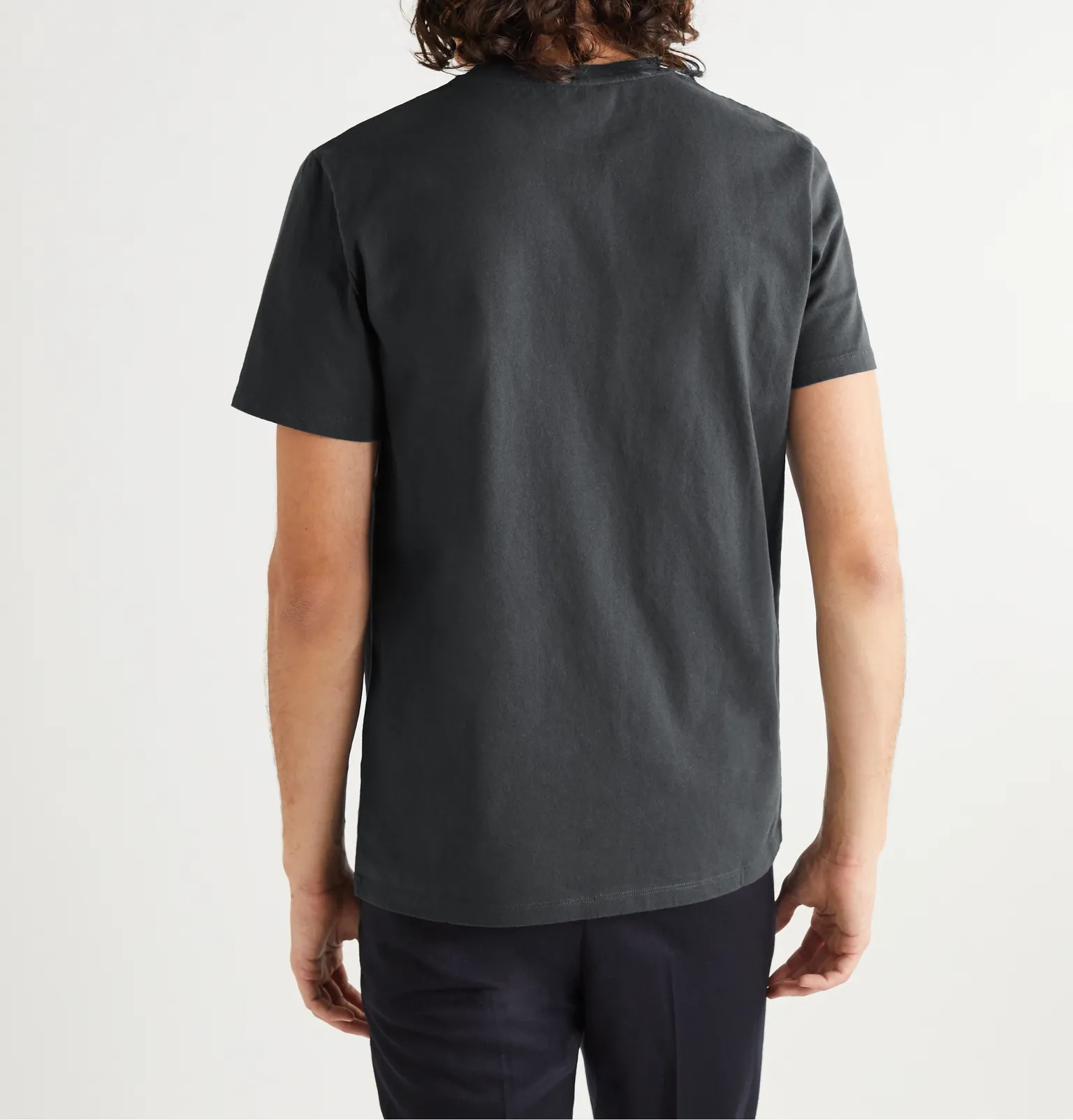 Raymond Logo-Embroidered Cotton-Jersey T-Shirt - 4