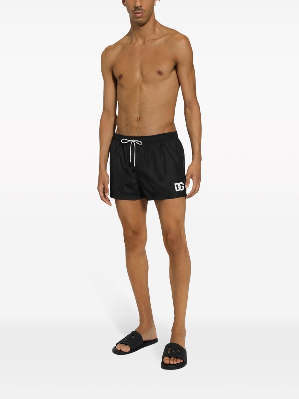 logo-print swim shorts - 4