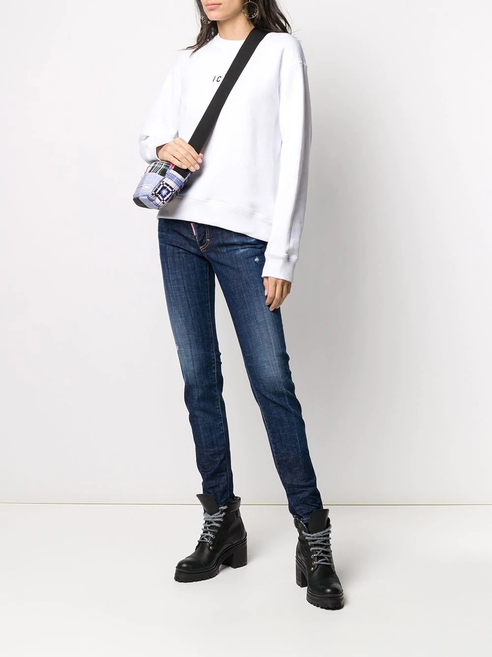 mid-rise skinny jeans - 3